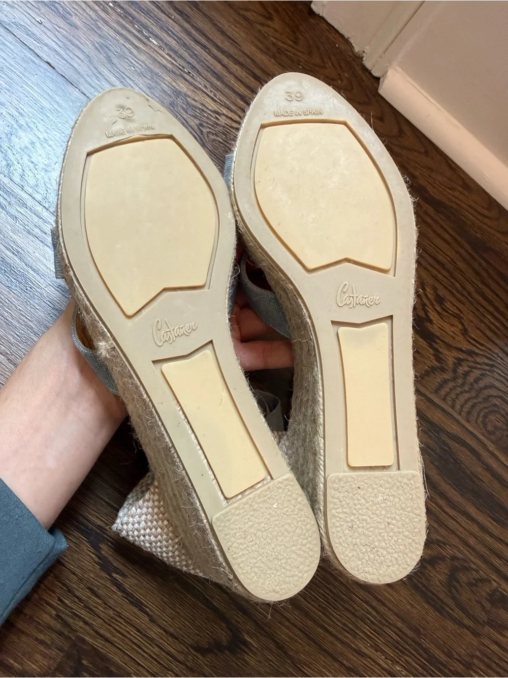 NWOT Castaner Espadrille Denim Wedge Sandal - size 8 - Picture 9 of 12